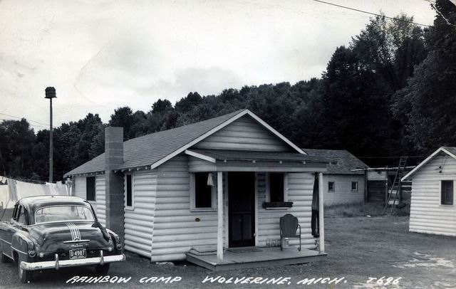 Rainbow Camp (Toastys Cabins) - Old Postcard View